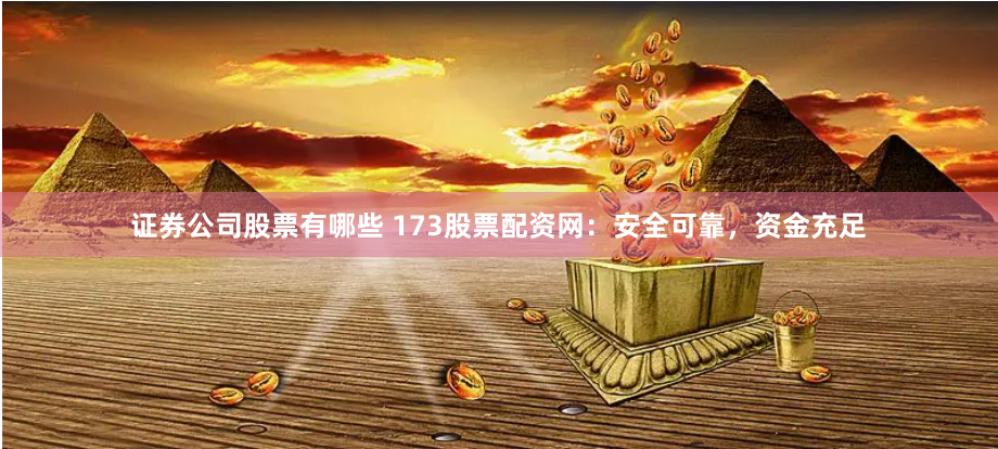 证券公司股票有哪些 173股票配资网:安全可靠,资金充足
